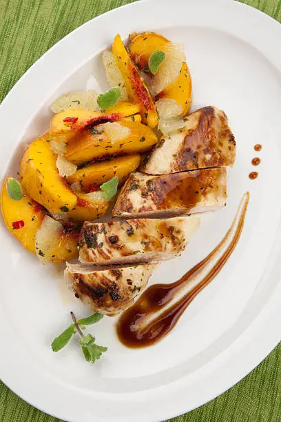 Chicken with Peaches and Lime